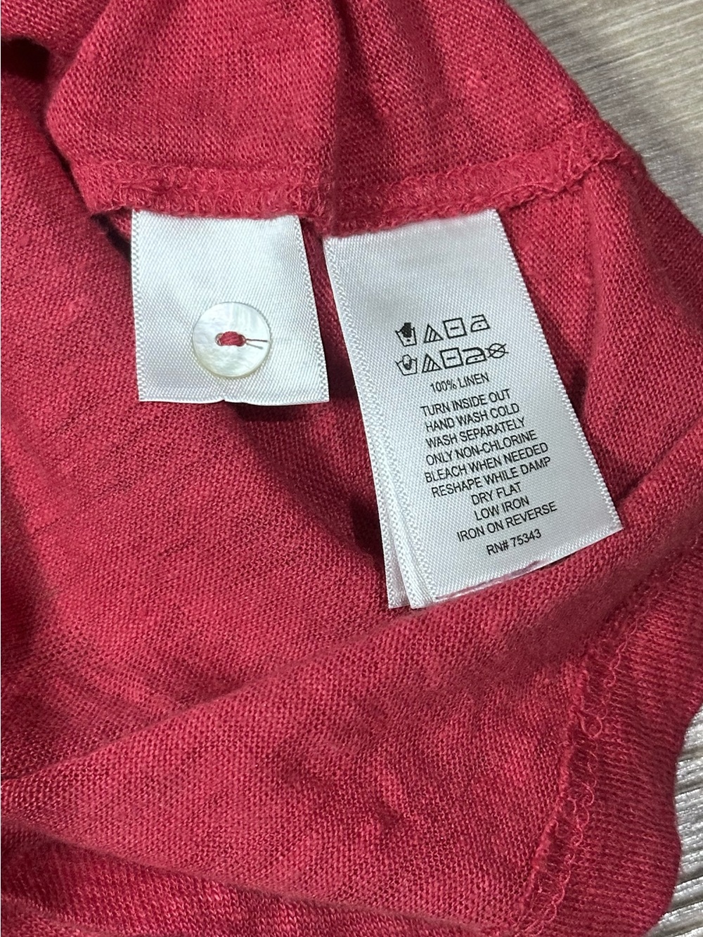 Women's Fuchsia Cap-Sleeve Tee - Picture 8 of 11